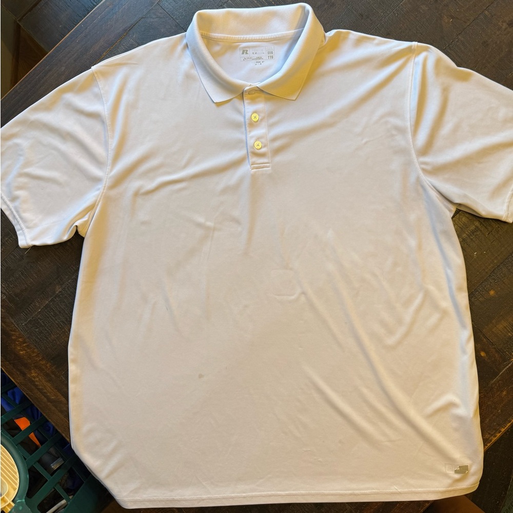 *BOGO* Eligible! Russell Athletic, White Polo